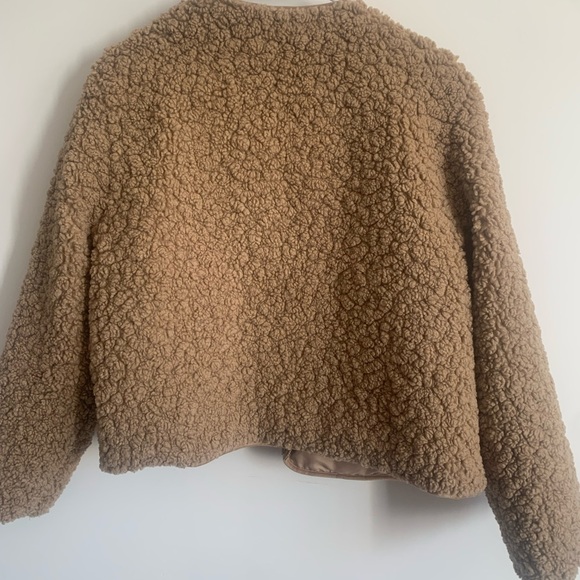 Dark caramel lamb feel jacket Ptp 22 1/2 - Picture 3 of 5